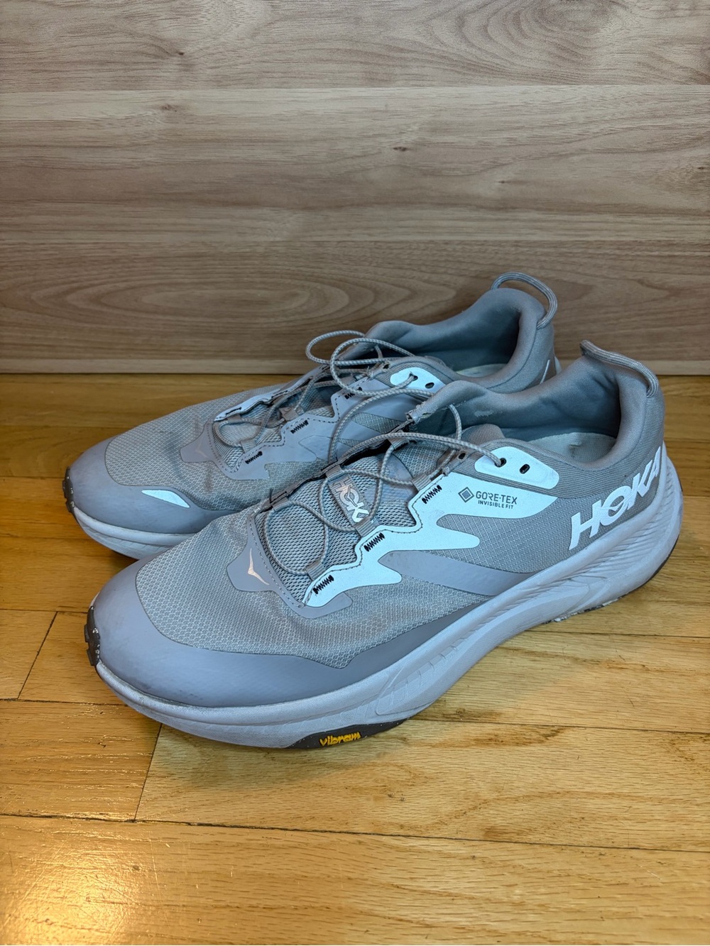 Hoka Transport GTX Men's Gray Sneakers - Size 13